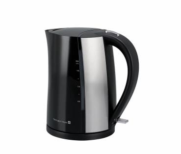 Tarrington House Wasserkocher WK2217DS, 22,5 x 15,7 x 23,4 cm, 1,7 l, 2200 W, schwarz / silber